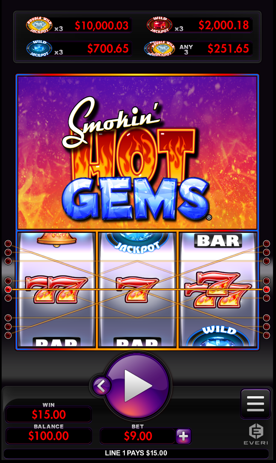 Smokin' Hot Gems Digital Everi
